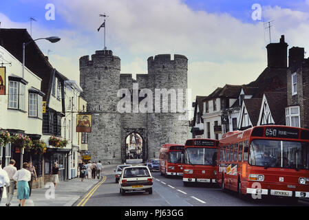 Westgate, Canterbury, Kent, England, UK. Circa 1980's Stock Photo