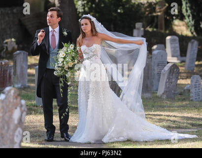 The wedding of Charlie Van Straubenzee and Daisy Jenks at St