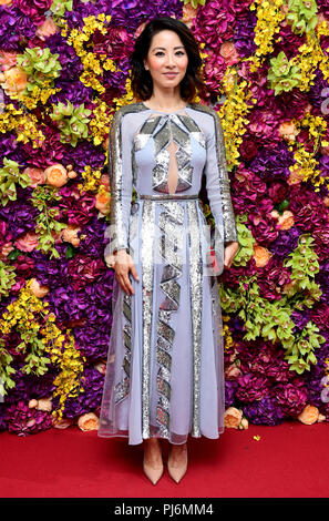 Jing Lusi attending the Crazy Rich Asians Premiere held at Ham Yard Hotel, London. Stock Photo