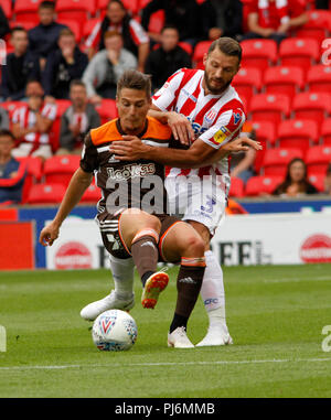 Stoke City v Brentford FC Stock Photo