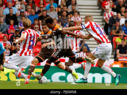 Stoke City v Brentford FC Stock Photo