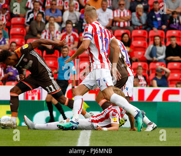 Stoke City v Brentford FC Stock Photo