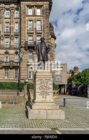 Lord Provost James Lumsden statue at Glasgow Cathedral in Castle Street Glasgow Scotland UK Stock Photo