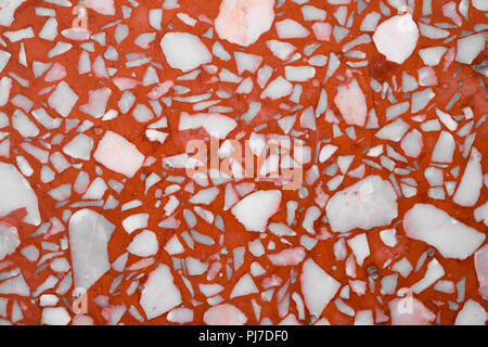 Terrazzo polished stone floor and wall pattern and color surface marble and granite stone, material for decoration background texture, interior design Stock Photo