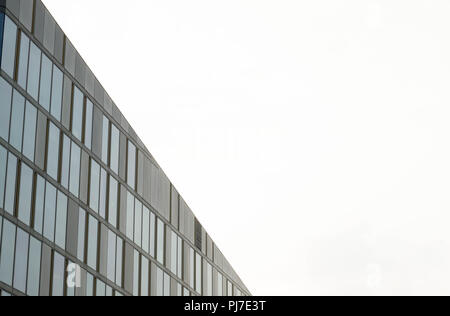 Stunning architectural dynamic shape building with blank space Stock Photo