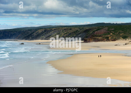 Praia da Bordeira (Bordeira beach). Parque Natural do Sudoeste Alentejano e Costa Vicentina. Algarve, Portugal Stock Photo