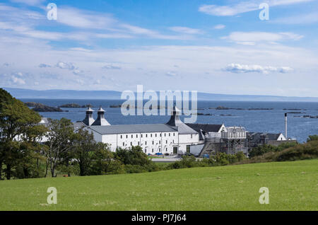 A view over Ardbeg Distillery on Islay. Stock Photo