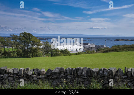 A view over Ardbeg Distillery on Islay. Stock Photo