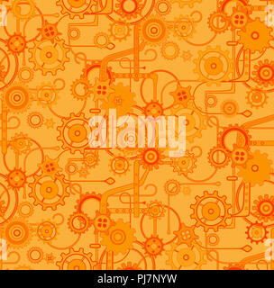 Seamless vector pattern background. Brown and beige leaves. Isolated ...