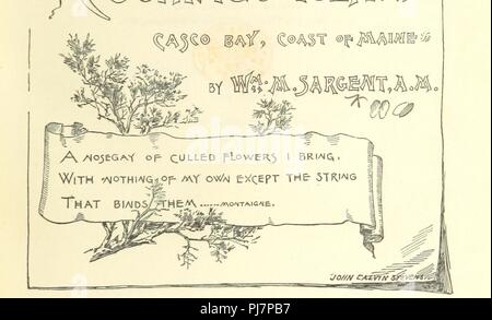 Image  from page 9 of 'An historical sketch, guide book, and prospectus of Cushing's Island, ... Maine' .