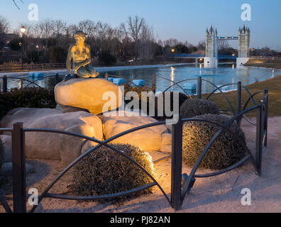 La Sirenita. Parque Europa. Torrejón de Ardoz. Madrid. España Stock Photo