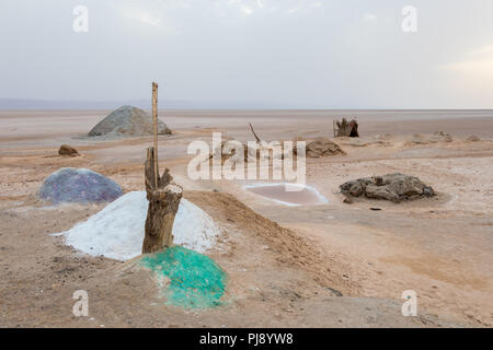 Chott el Djerid it is a large endorheic salt lake in Tunisia, Africa Stock Photo