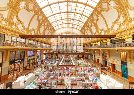 Antwerp, Belgium - May 26, 2018: View Inside Shopping Stadsfeestzaal Stock Photo