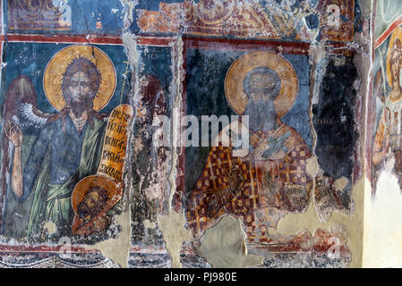 Interior of the church of Saint Mary in Berat, Albania Stock Photo