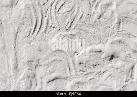 Texture of the old plastered surface of white color Stock Photo