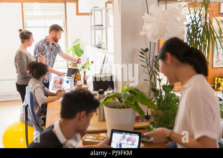 Creative business people working in office Stock Photo