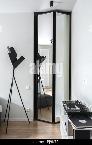 Interior in modern style with light walls Stock Photo