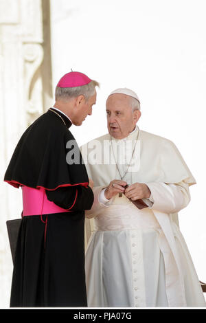 Pope Francis during the weekly general audience at Paul VI hall at the ...