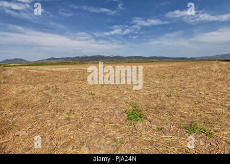 Landscape of the La Rioja region in Spain. Stock Photo