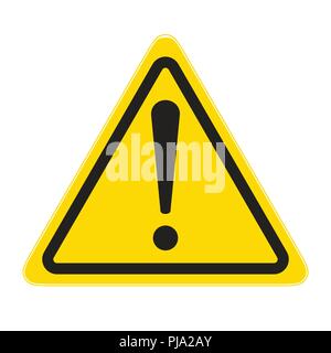 technical warning sign; hazard! Stock Vector