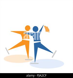 figure skating, from collection The sports Stock Vector