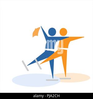 figure skating, from collection The sports Stock Vector