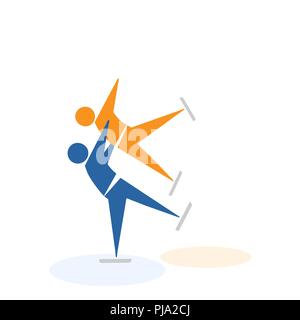 figure skating, from collection The sports Stock Vector