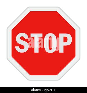 the traffic sign Stop! Stock Vector