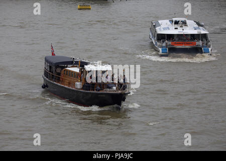 London,UK,5th September 2018,Cloudy skies over Central London, as the weather forecast is for a hotter and sunnier Autumn this year. Credit: Keith Larby/Alamy Live News Stock Photo