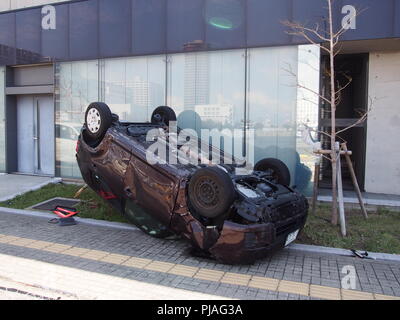 Suminoe-ku, Osaka city, Japan. 5th Sep, 2018. Debris is seen in Osaka on September 5, 2018, a day after powerful Typhoon Jebi hit western Japan. Credit: AFLO/Alamy Live News Stock Photo