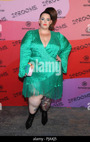 New York, NY, USA. 5th Sep, 2018. Tess Holliday at Refinery29's '29Rooms New York: Expand Your Reality, ' on September 5 in Brooklyn, New York. Credit: John Palmer/Media Punch/Alamy Live News Stock Photo