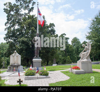 President Jefferson Davis grave in Hollywood Cemetery Richmond Virginia. Stock Photo