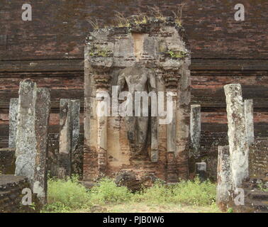 Ancient buddhist ruins in Polonnaruwa (Sri lanka) Stock Photo