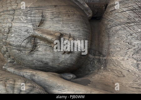 Bug Gal Vihara Buddha statue in Polonnaruwa, Sri Lanka Stock Photo