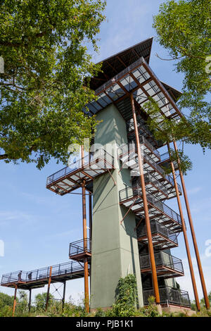 Watchtower, Birds Park, Villars Les Dombes, France Stock Photo