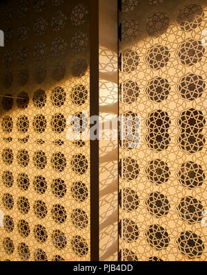 Islamic motif cladding. Aga Khan Centre, London, United Kingdom ...