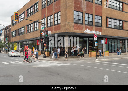 Montreal, CA - 1 September 2018: Rachel Bery new store on St Denis ...