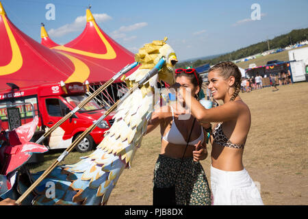 Bestival 2018 at Lulworth Castle in Wareham  Featuring: Atmosphere Where: Lulworth, United Kingdom When: 03 Aug 2018 Credit: WENN.com Stock Photo