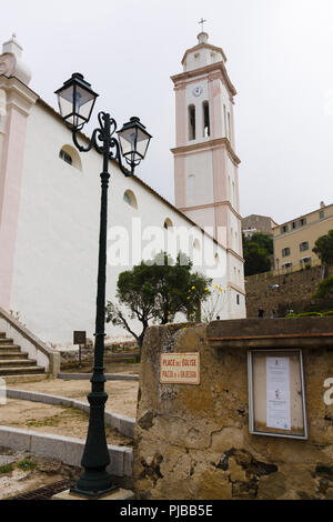 Church of the Annunciation (Église de l'Annonciation), Corbara, Balagne region, Corsica, France Stock Photo