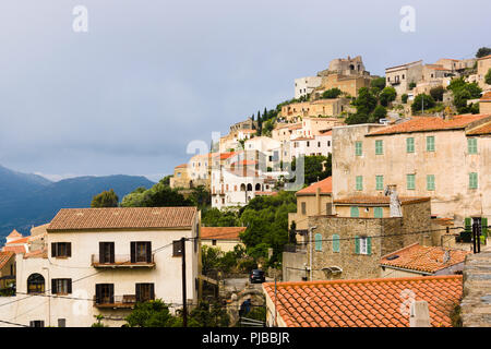 Corbara, Balagne region, Corsica, France Stock Photo