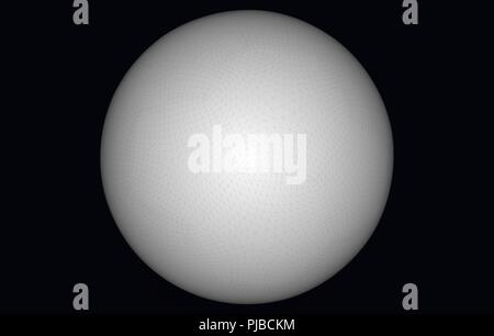 white leather ball 3D rendering Isolated on a black background Stock Photo