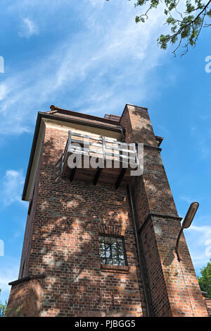 brick tower in the north of hamburg, germany. Stock Photo