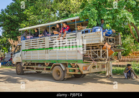 Chong Koh, Cambodia - April 9, 2018: Inhabitants of a small remote village Chong Koh on the bank of the Mekong River, farmers, fishermen and silk-weav Stock Photo