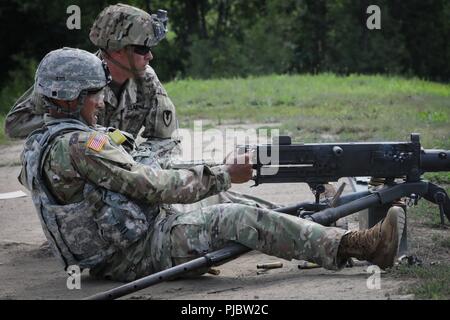 Soldiers testing the Browning Machine Gun ca. 1918 Stock Photo - Alamy