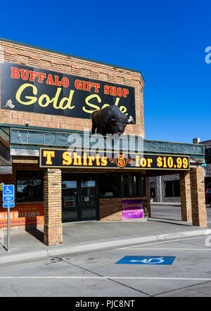 Wall Drug, A large American tourist trap in Wall, South Dakota Stock Photo
