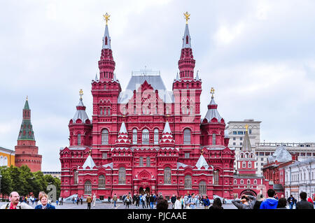State Historical Museum - Red Square, Moscow, Russia Stock Photo