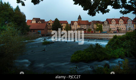 Picturesque little city of Hannoversch Münden in Germany Stock Photo