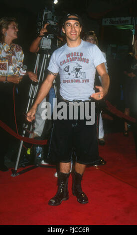 HOLLYWOOD, CA - SEPTEMBER 10: Musician/singer  Anthony Kiedis of The Red Hot Chili Peppers attend Warner Bros. Pictures' 'Singles' Premiere on September 10, 1992 at Mann's Chinese Theatre in Hollywood, California. Photo by Barry King/Alamy Stock Photo Stock Photo