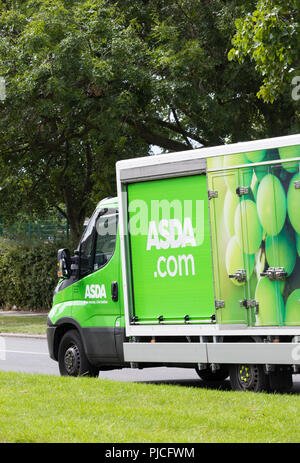 Asda home delivery van.in England. UK Stock Photo