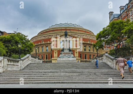 LONDON, ENGLAND - JUNE 18 2016: Amazing view of Royal Albert Hall, London, Great Britain Stock Photo